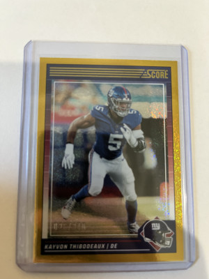 2024 Score Kayvon Thibodeaux Gold Sparkle /240 front